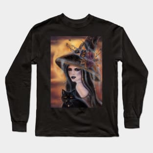 Sabra and Sable Halloween art By Renee Lavoie Long Sleeve T-Shirt